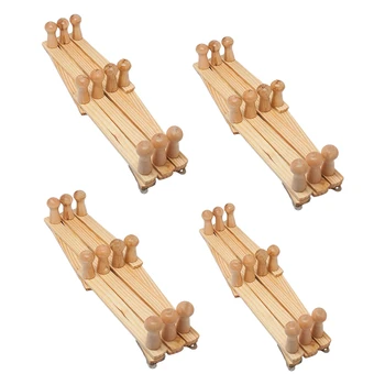 

4 Piece Wooden Expandable Wall Shelf Accordion Style,for Hats ,Umbrella,Coffee Mugs,Entryway Storage,Home Organization.