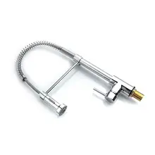 Медный пружинный кухонный кран горячий и холодный Многофункциональный смесительный клапан Потяните блюдо раковина кран Ванная комната