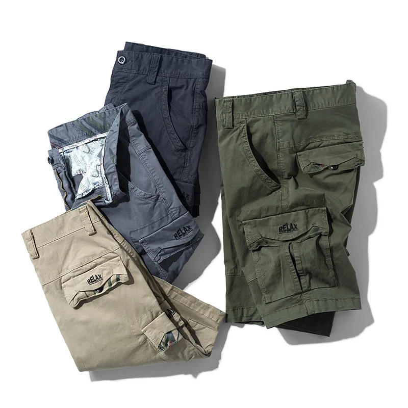 mens casual shorts 2021 Summer Men Cargo Shorts Cotton Tactical Cargo Shorts Men's Jogger Denim Short Pants Outdoor Casual Sports Shorts Trousers black casual shorts