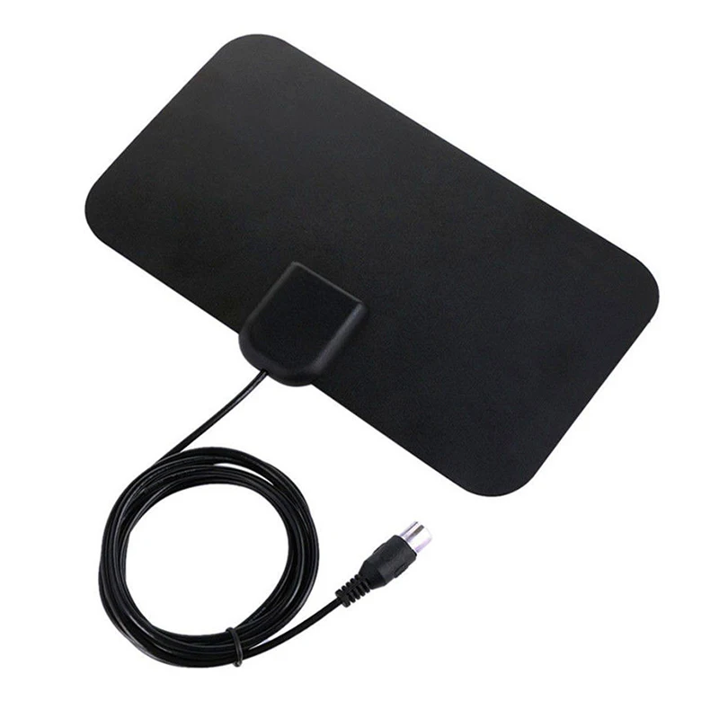Плоский HD цифровой Крытый зум ТВ антенна HD tv 50 Mile Range tv Fox VHF UHF DVB
