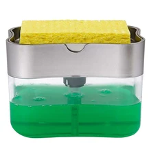 Ручной держатель для мыла, насос, губка для чистки, для отеля, кухни, АБС-пластик, водостойкий, для мытья, портативный Диспенсер, для ванной, туалета