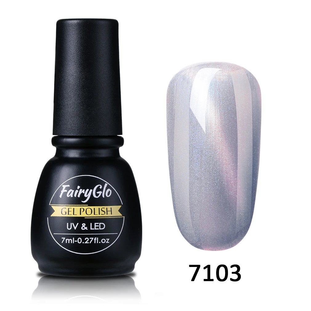 FairyGlo 7 мл солнцезащитные очки "кошачий глаз" УФ гель лак для ногтей СВЕТОДИОДНЫЙ БИО-Гели Soak Off магнит с блестками в стиле «кошачий глаз УФ Гель-лак для ногтей гель лак для Лаки для ногтей гелем - Цвет: 7103