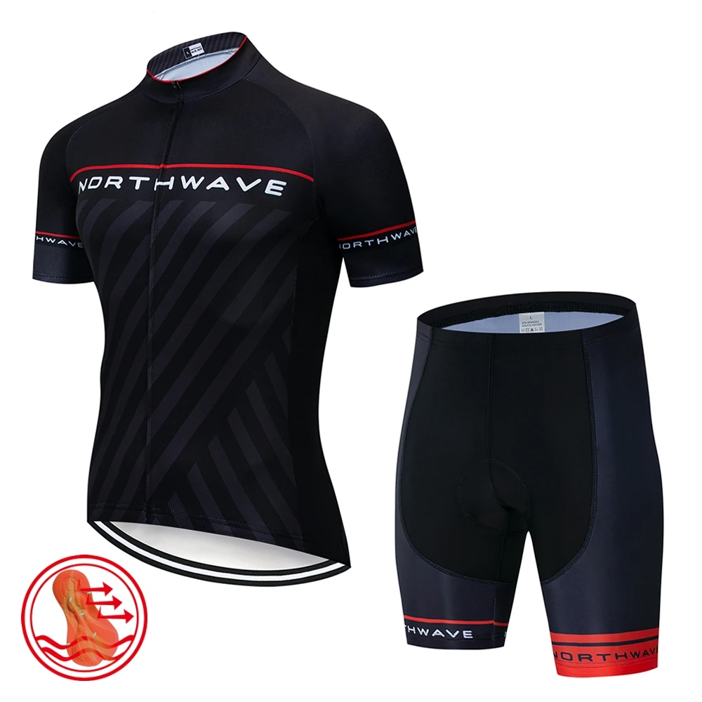 NW Verano Hombre Ciclismo manga corta conjunto прозрачные Панталоны cortos de bicicleta ropa