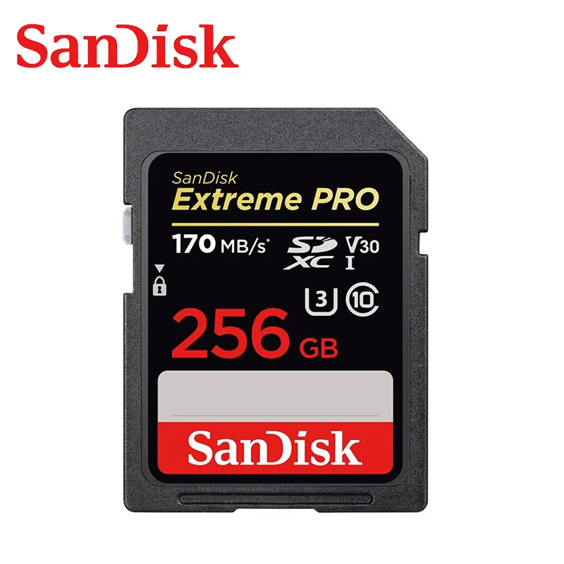 256GB-L Карта памяти SanDisk Extreme Pro SDHC/SDXC sd-карта 256 ГБ 128 Гб 64 ГБ 32 ГБ C10 U3 V30 UHS-I карта памяти для камеры - Емкость: 256GB-L