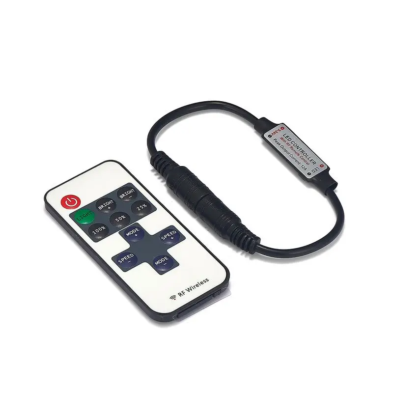 DC5V 24V LED Single Color Dimmer With RF Remote Controller Brightness