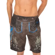 Homme летние Pantalon Corto Hombre Oktoberfest мужские шорты винтажные пляжные шорты свободного кроя шорты-карго шорты с принтом и эластичной резинкой на талии