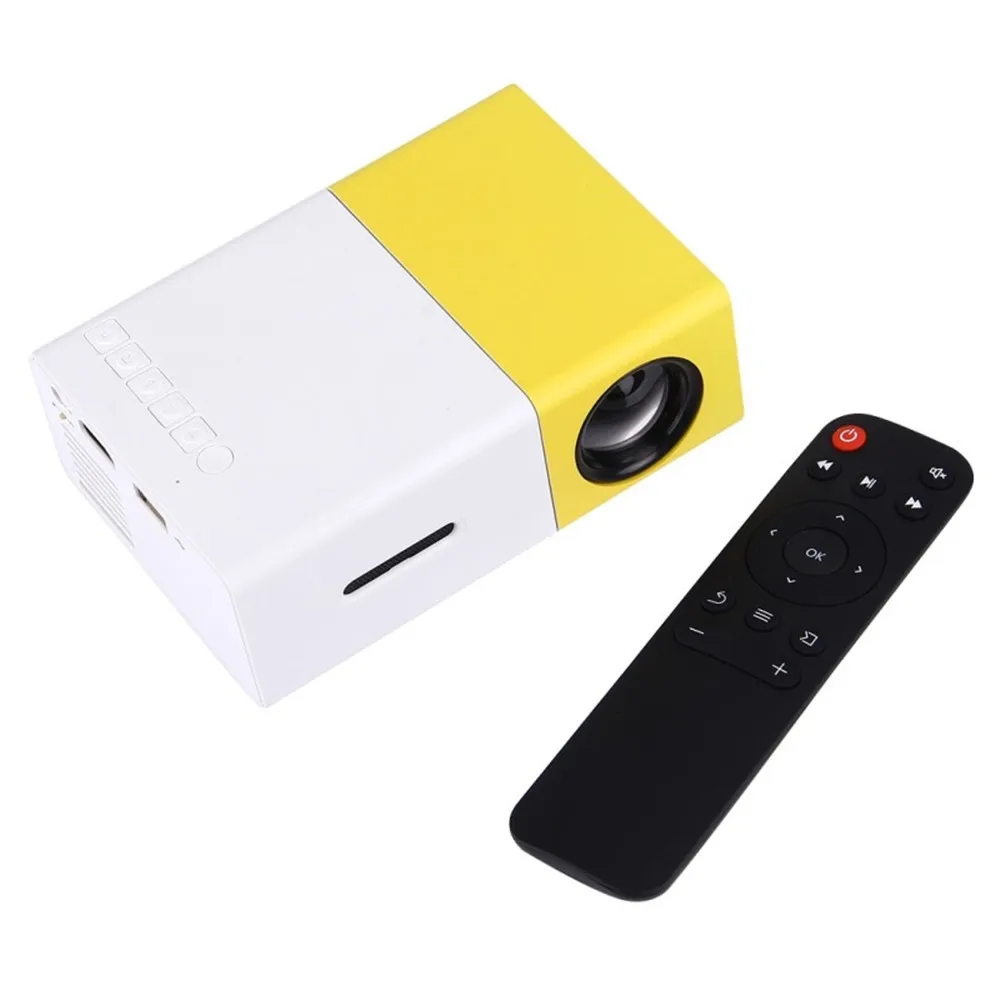 

Mini Projector Portable Color with HDMI USB AV Interfaces and Remote Control Full format video player MP4, RMVB, AVI, RM,etc S23