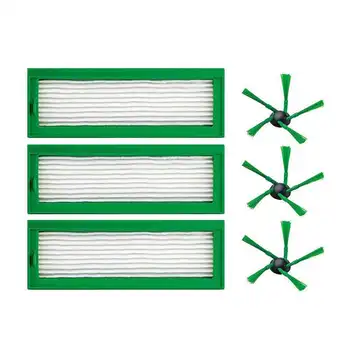 

Maintenance Kit 3X Replacement Hepa Filter Replacement Dust Filter Allergy Filter Microfilter + 3X Brush Side Brushes Set For Vo