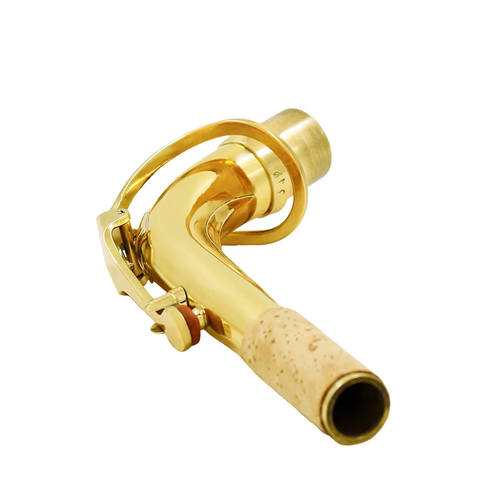 

Alto Sax Bend Neck Replacement Brass Material With Cleaning Cloth Saxophone Woodwind Accessories