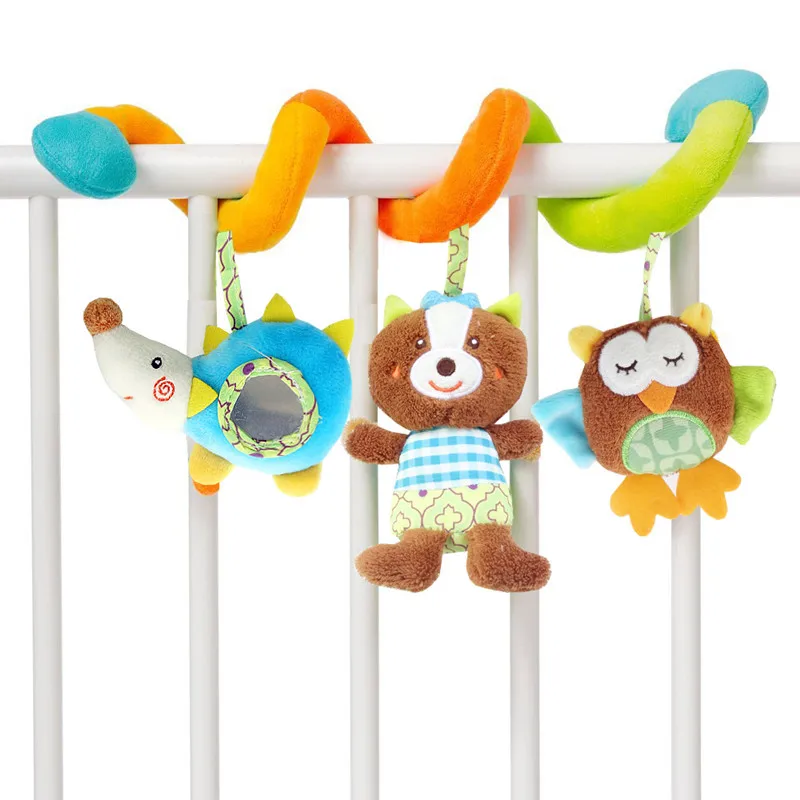Детский Музыкальный мобиль для кроватки, плюшевые игрушки, дуга на кроватке, погремушка для малышей, игрушка для новорожденных мальчиков и девочек, для детской коляски 0-12 месяцев - Цвет: E02300