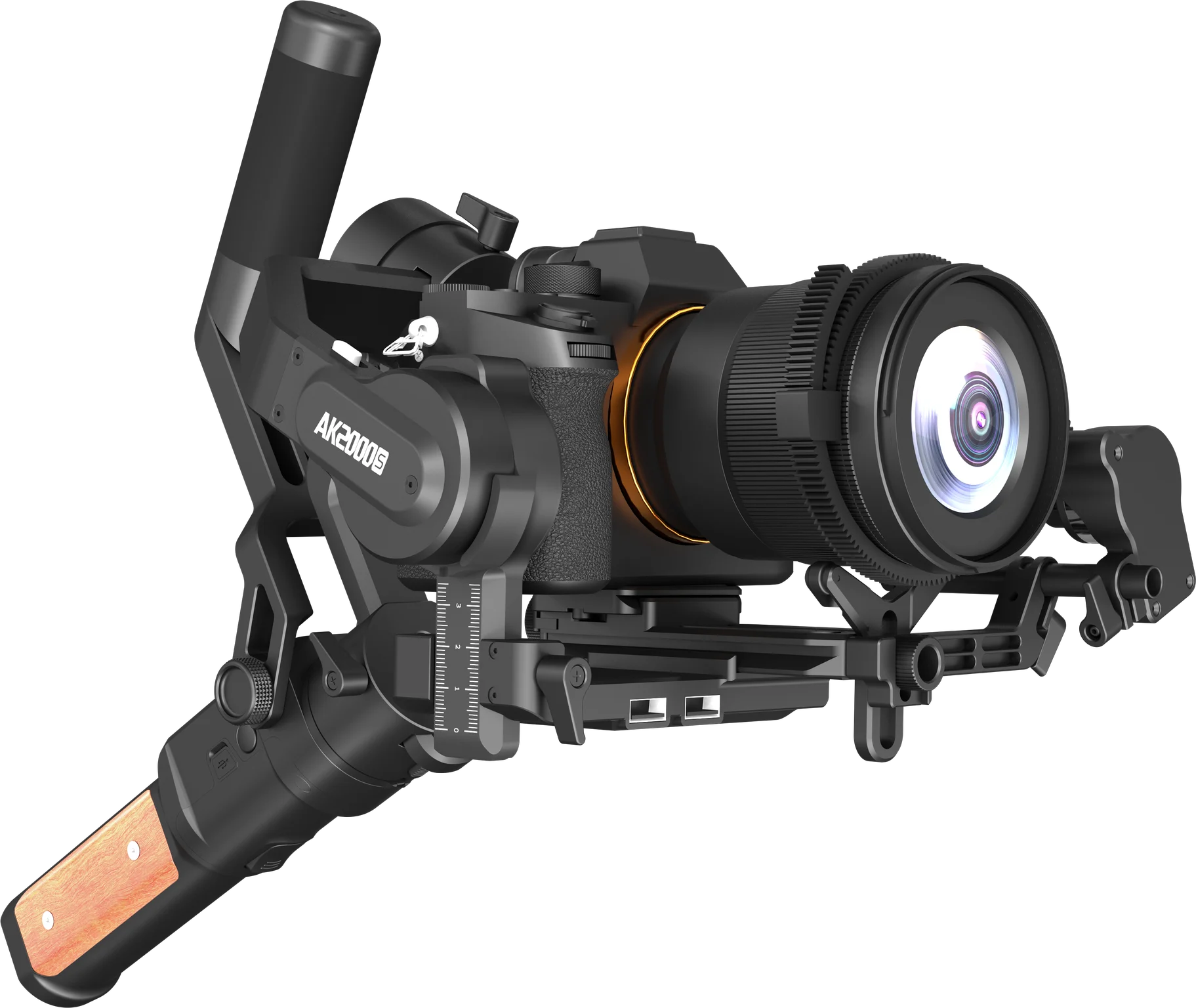 Feiyu AK2000 S 3 оси ручной карданный стабилизатор для sony Canon Panasonic Nikon беззеркальных и DSLR цифровой камеры Smart Touch