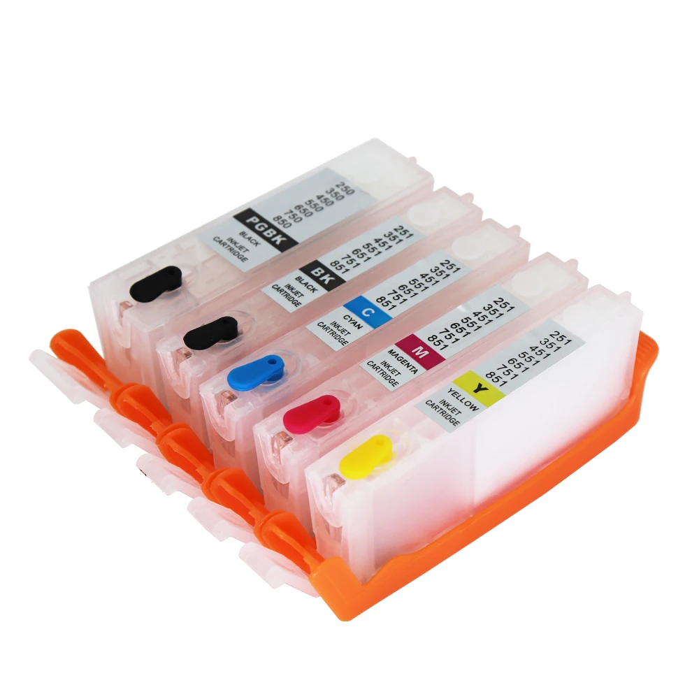 

Refillable Ink Cartridge with ARC Chips PGI 550 CLI 551 For Canon PIXMA IP7250 MG6350 MG5450 MX925 MX725 PIXMA MG7150 Printer