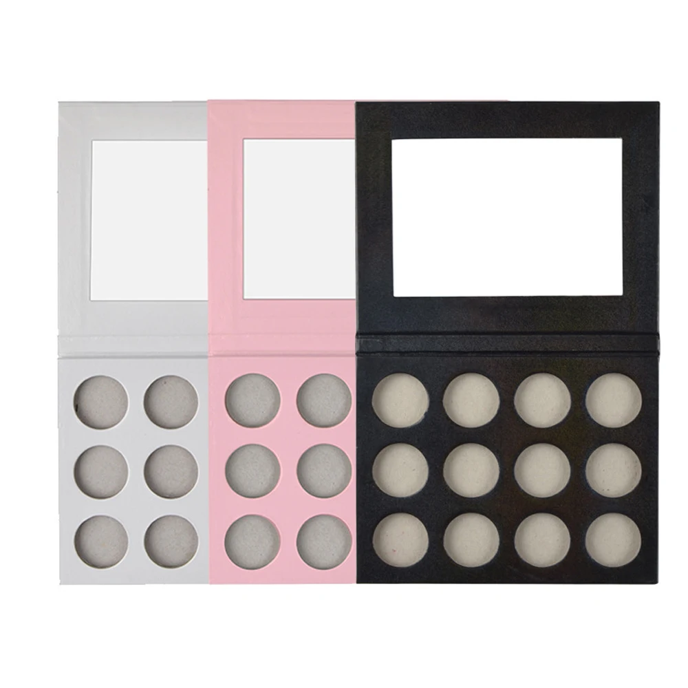 private label new eyeshadow palettes empty matte shimmer glitter eye makeup custom packaging no logo low moq oem