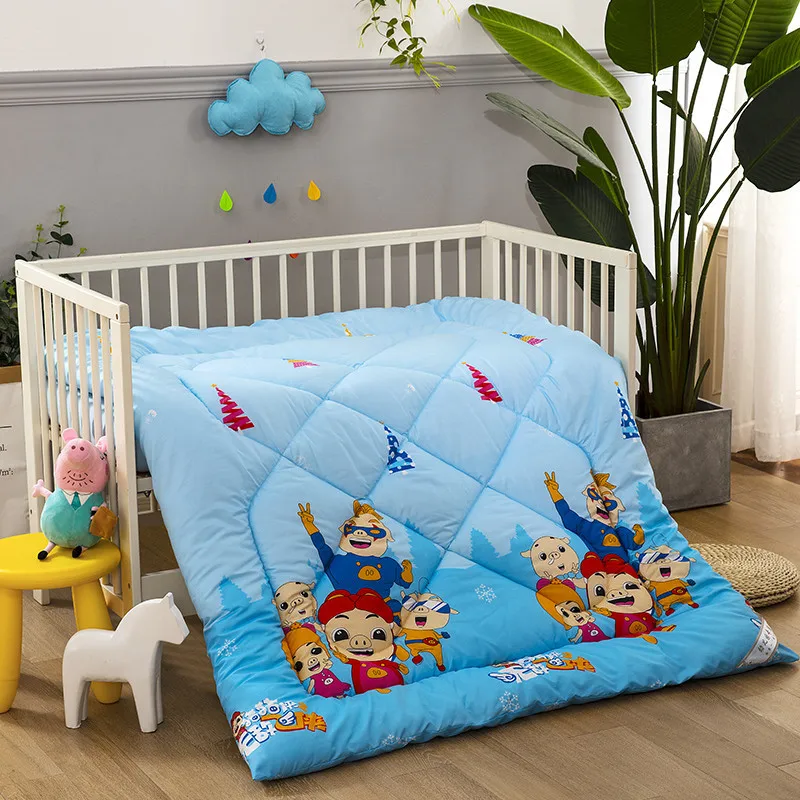 

Child Air-conditioning Quilt Kindergarten Springautumn Quilting Quilt Baby Siesta Cartoon Pattern Thin Quilt Comfortably Warm