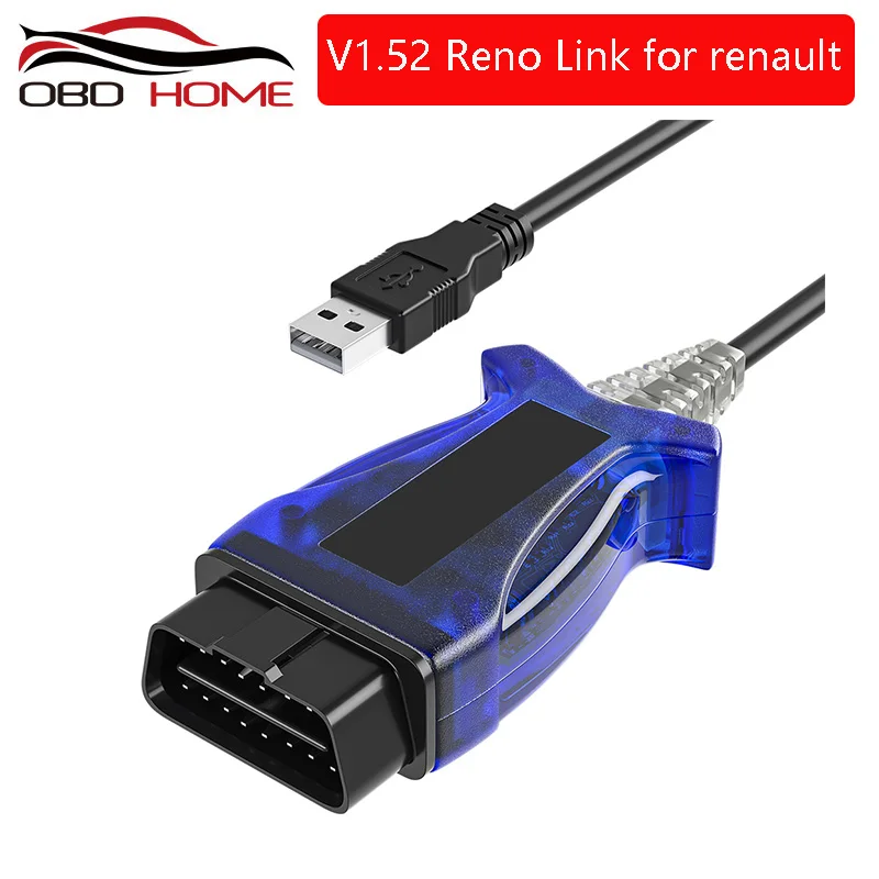 Автомобильные аксессуары OBD2 Renolink V1.52 диагностический кабель USB для Renault ECU