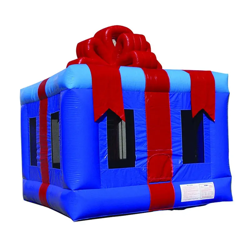 

Inflatable Bounce House Gift Box Design Inflatable Jumping Bouncy Castle Happy Hop Moonwalk For Kids