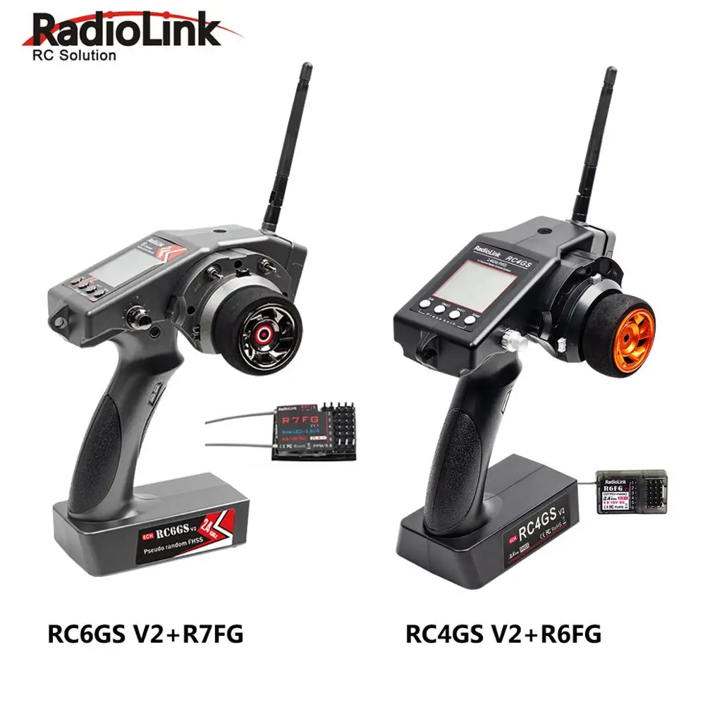 RadioLink RC6GS V2 2 4G 6CH с приемником R7FG/RC4GS со встроенным гироскопом R6FG контроллер