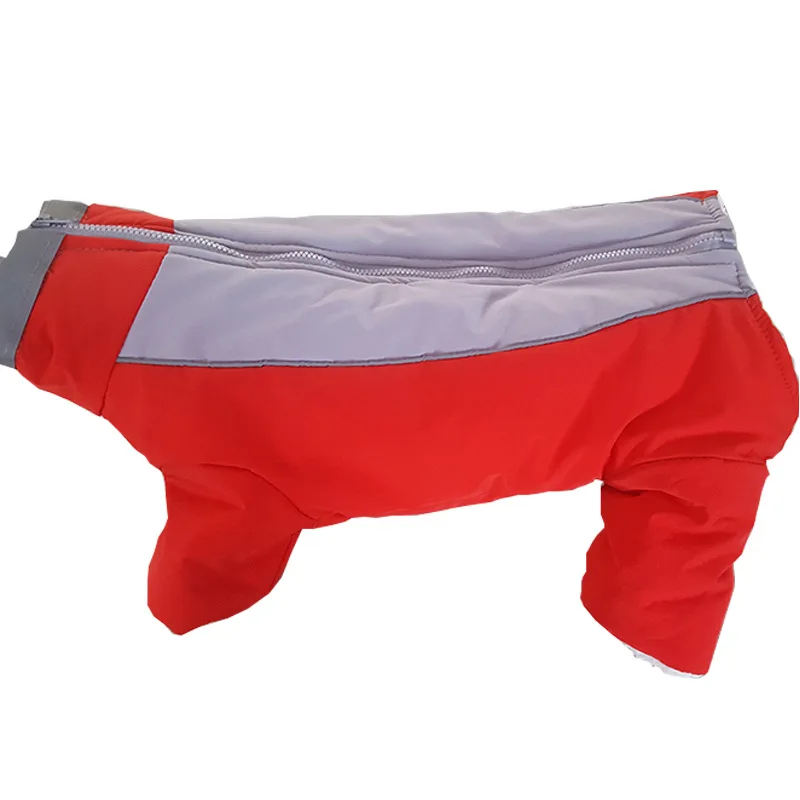 

New Dog Clothes Autumn and Winter Plush Cotton Padded Clothes Autumn and Winter Four Foot Cotton Padded Pet Clothes Dog Jacket
