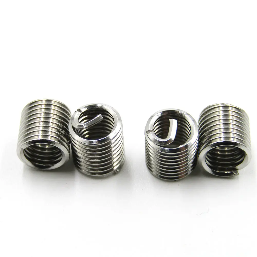 

50pc 304 Stainless Steel M6 x 1.0 1.5D Insert Length Helicoil Wire Thread Insert