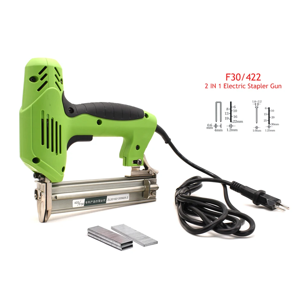 F30/422J Electric Stapler 2 In 1 Framing Tacker Electric Nails Staple Gun For Woodworking high quality hernia tacker laparoscopic surgery disposable surgical hernia stapler