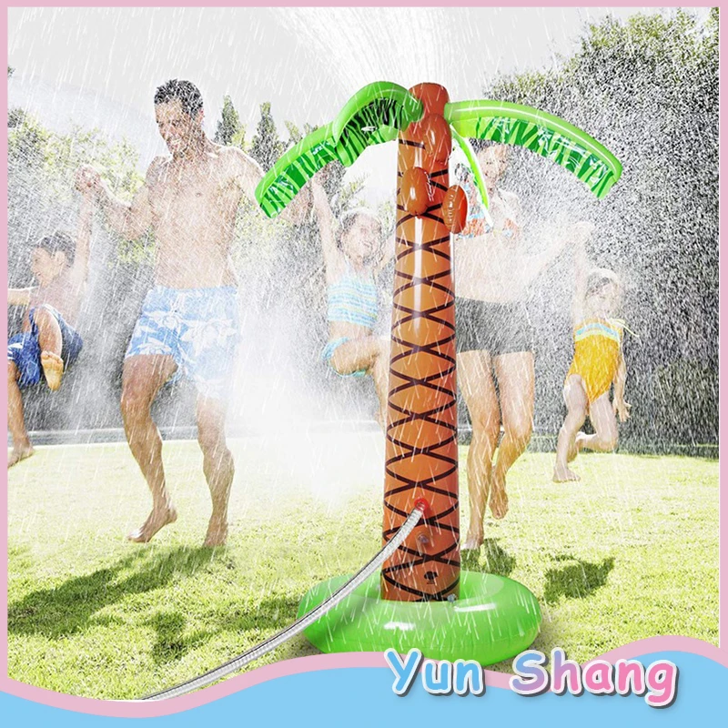 Kids Children Coconut Tree Water Spray Toy Family Games Fountain Water