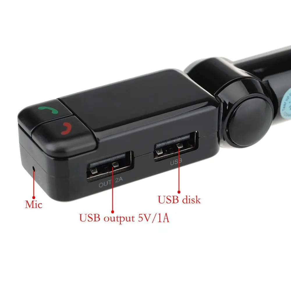 KWOKKER Автомобильный MP3 аудио плеер FM передатчик Bluetooth беспроводной модулятор