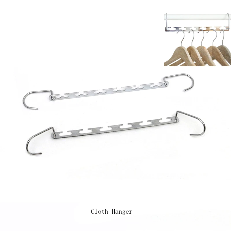 

1PC Multi-Functional Closet hangers Folding Metal Clothing Hanger Space Saver Wardrobe Organizer Rack
