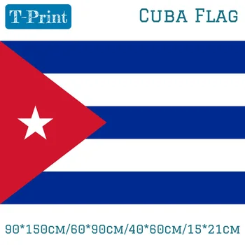 

2pcs Flag 90*150cm/60*90cm/40*60cm/15*21cm 3x5FT Polyester Cuba Flag Indoor Outdoor Banner Home Decoration