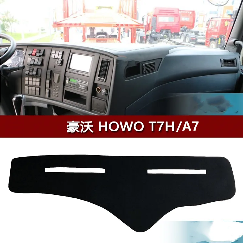 

Sunscreen Dashboard Light Blocking Pad Special for HOWO A7 T7H Heavy Truck Work Microfiber Leather Center Console Dark Mat