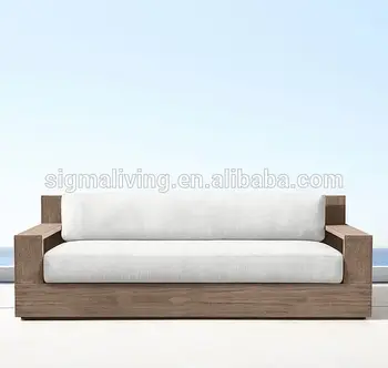 

New arrival all weather outdoor furniture luxury teak solid wood ultra-deep seats classic sofa