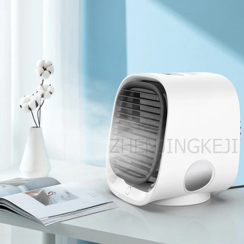 

Mini Air Conditioning Cooling Fan Anion Air Cooler Night Light USB Desktop Air Conditioner Humidification And Refrigeration Tool