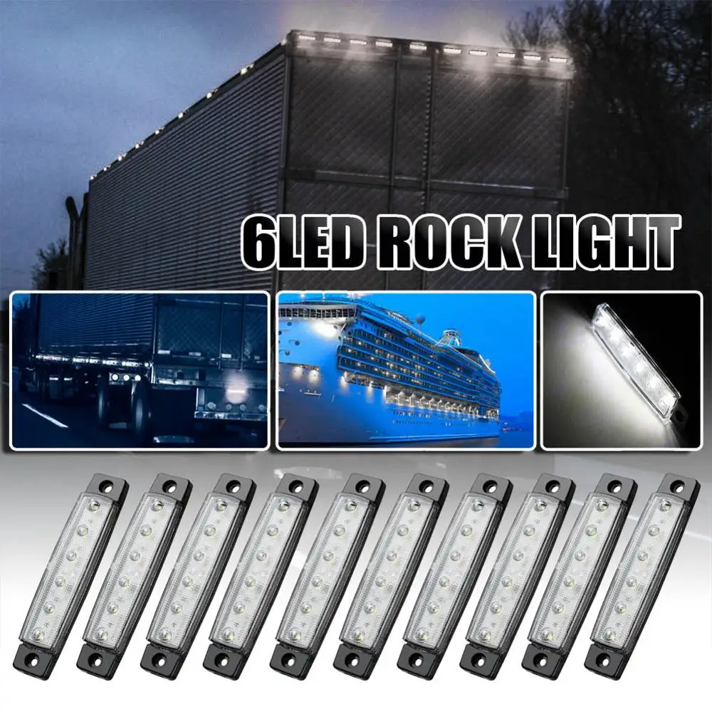 

10pcs 12V Marine Boat LED Navigation Light Cabin Deck Stern Lights Starboard Lamp Yacht Sailing Light Truck Indicator Light