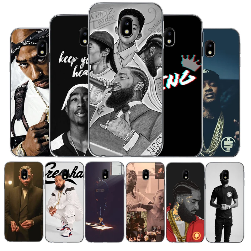 Рэпер Nipsey Hussle мягкий чехол для телефона с изображением цветов Samsung Galaxy J5 J7 2016 J3 2017