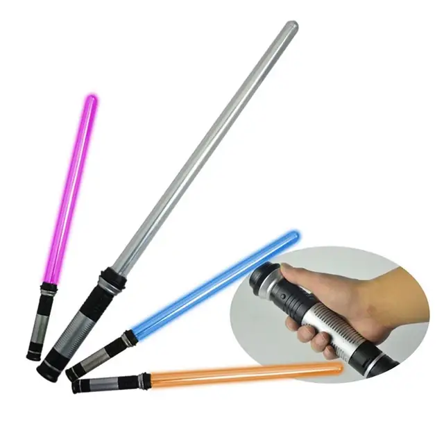 2PCS Laser Lightsaber Boy Gril Toys Sword Cosplay Light Up LED 7 Colors FX Dual Saber with Sound Sabre Laser Sword for Kid Gifts 3