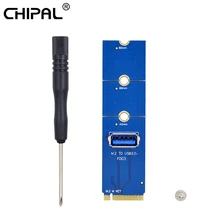 Chipal ngff m.2 para usb 3.0 extensor de cartão de transferência m2 para usb3.0 adaptador conversor para pci-e riser placa gráficos gpu mineração mineiro