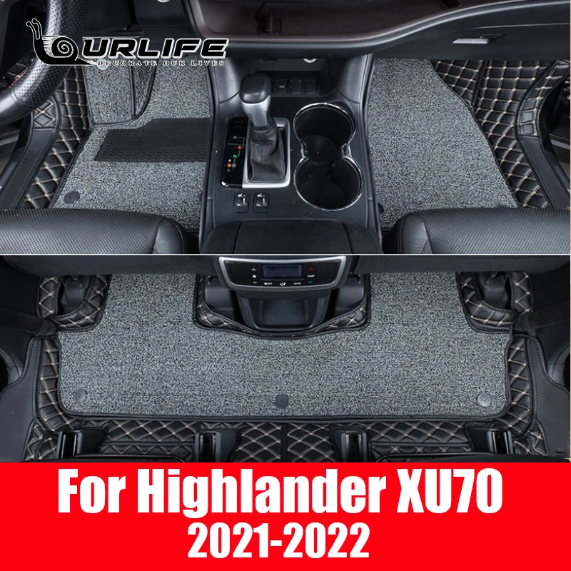 Для Toyota Highlander Kluger XU70 LHD Автомобильный напольный коврик интерьерный ковер из