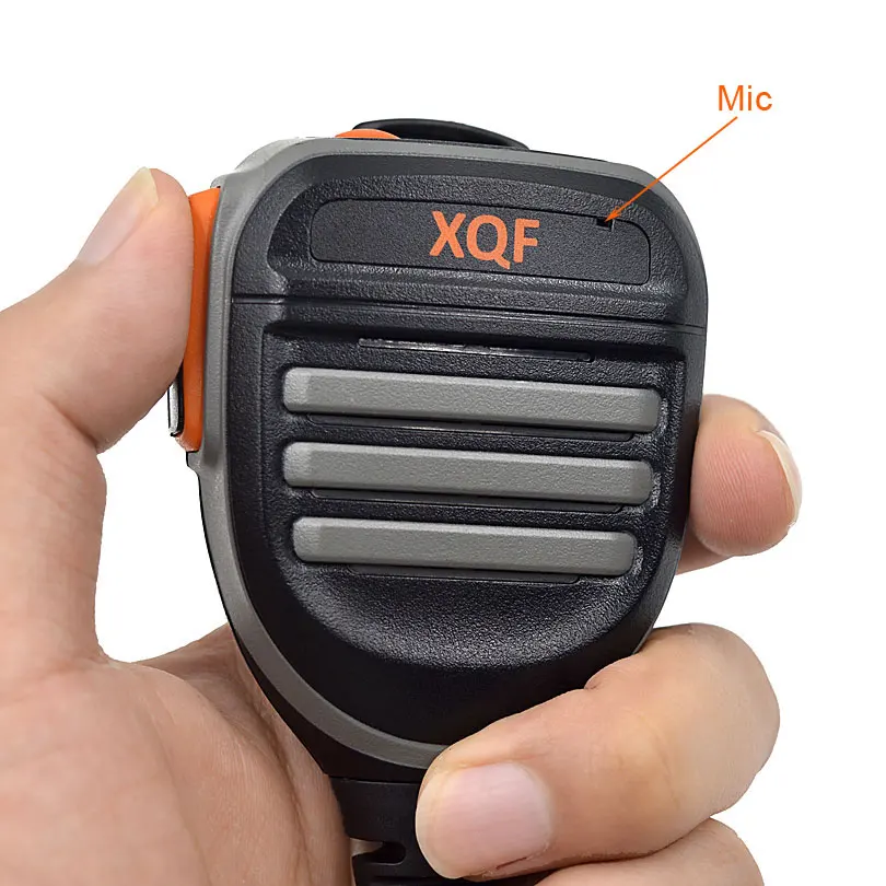 XQF Remote Waterproof Speaker Microphone Mic PTT for Walkie Talkie Kenwood Baofeng UV-5R UV-6R UV-S9 UV-5RE UV B5 Two Way Radio