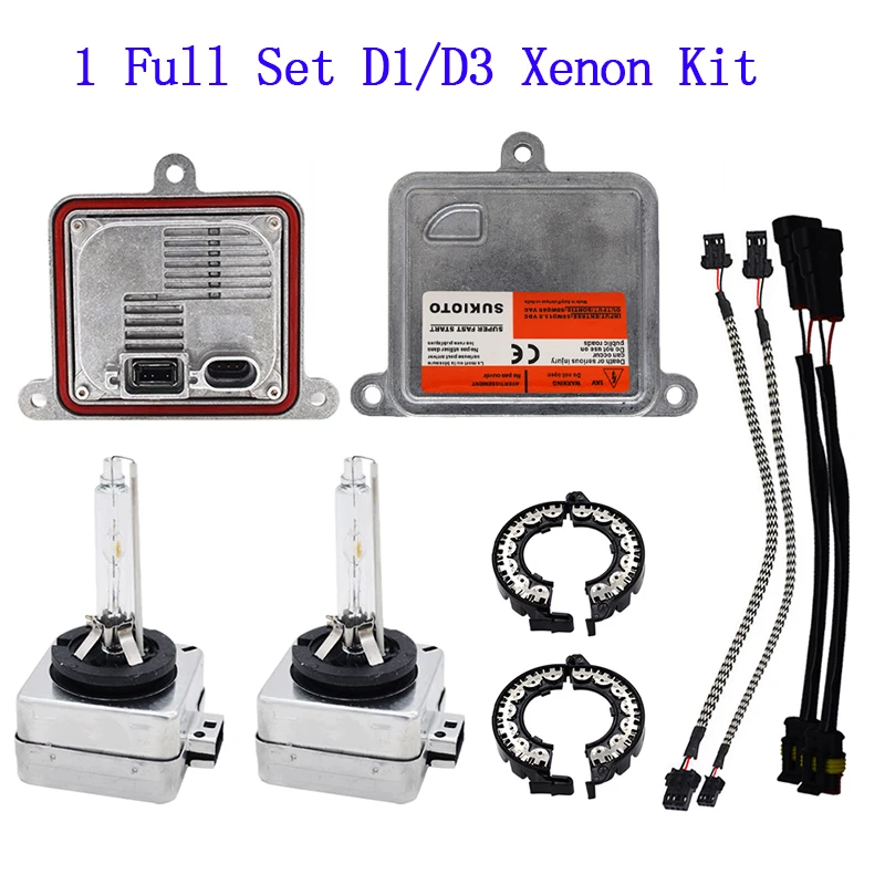 SUKIOTO 10Sets OEM Quality 55W D1S 6000K Xenon HID Headlight Kit D3S 4300K 5000K 8000K Car Light Bulb 12V D1 D3 Ballast Igniter (1)