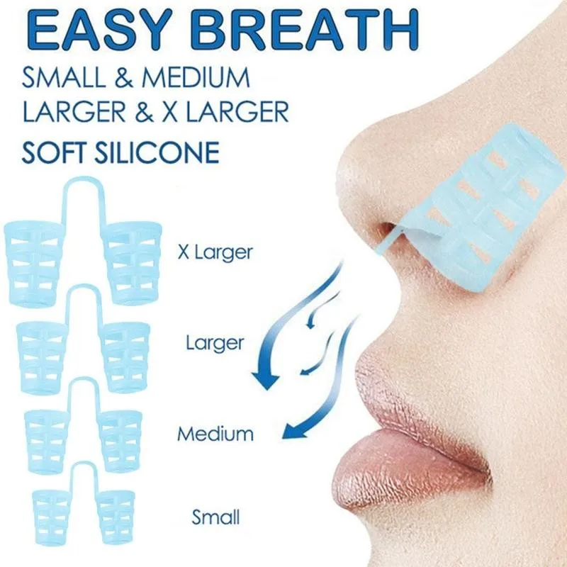 4pcs/Set Snoring Solution Anti Devices Professional Snore Stopper Nose Vents Nasal Dilators For Better Sleep | Красота и здоровье