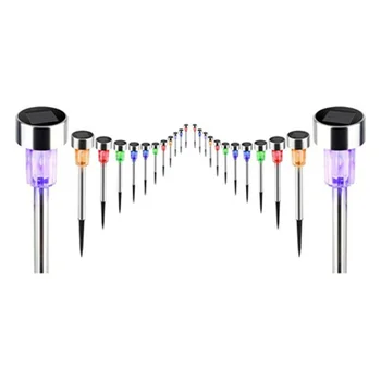

16Pcs Solar LED Light Solar Lawn Lamp Outdoor Path Garden Yard Lawn Landscape Spotlight Spot Lamp