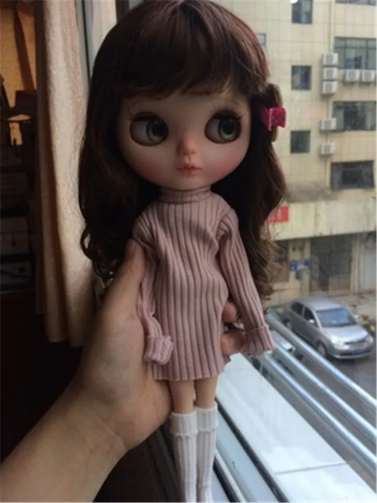 1/6 кукла с длинным рукавом свитер Blyth наряд (подходит для BJD Pullip Azone Kurhn Licca jerfish