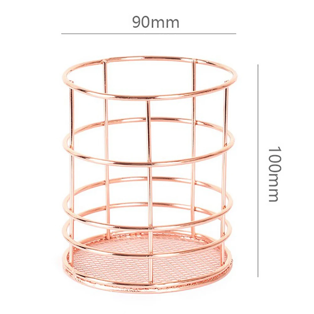 Розовое золото железный художественный скандинавский органайзер для макияжа