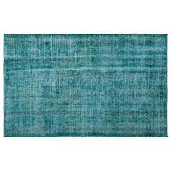 

Handmade Turquoise Vintage Overdyed Turkish Area Rug 177x280 Cm-5'10''X9'2''