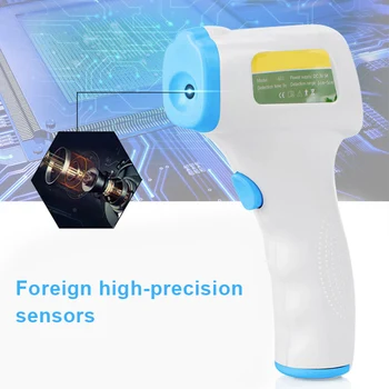 

Forehead Digital Infrared Thermometer Non-contact Handheld Baby Adult Temperature Meter QJS Shop