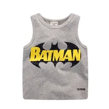 Международная торговля в Европе и Америке, Детская летняя футболка с короткими рукавами в новом стиле, из чистого хлопка, с рисунком, без рукавов