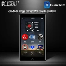 RUIZU – lecteur MP3 H1, écran HD tactile 4 pouces, Bluetooth 5.0, 8 go, lecteur de musique, prise en charge de la Radio FM, enregistrement vidéo E-book, avec intégré