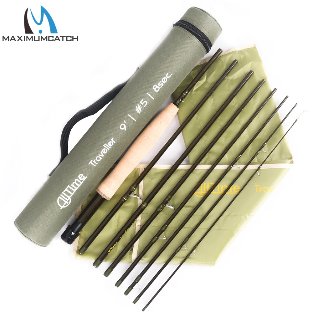 3/4 5/6 7/8WT Fly Rod 9FT Fast Action Carbon Fiber Fly Fishing Rod &Cordura Tube