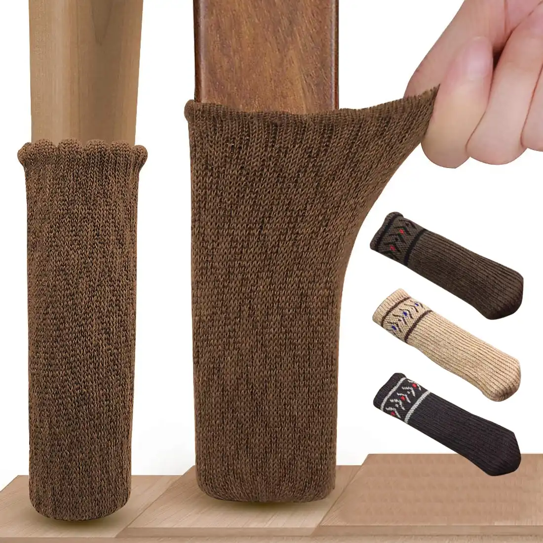4 Adet Kaymaz Masa Ayaklari Kollu Cizgili Sandalye Kilifi Ayak Orgu Corap Kiraz Sandalye Bacak Corap Ev Tekstili Bacak Zemin Koruyucular Aliexpress