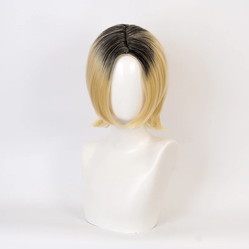 Paxbara Anime Haikyuu Kenma Kozume Tooru Dark Cosplay Wig Short Yellow Costume Play Wigs Halloween Costumes Hair With Keychain -Zentai shop online H36e8fedc362a44dab352e45df639a782D.jpg