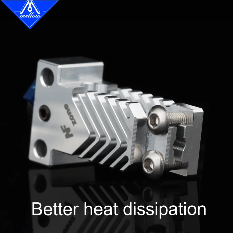Mellow-impressora 3d All Metal Titanium nf Zone-t v6 Cr10 Pro Dissipador de Calor Peças para v6 Hotend Ender Ender Pro - Imagem 3